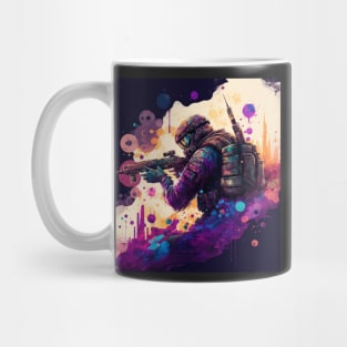 Soldier watercolor print Mug